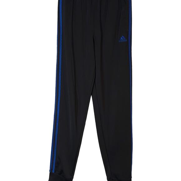 Adidas Classic 3-Stripes Tricot Jogger Pants Black/Blue Boys' XL (18/20) - Picture 1 of 6